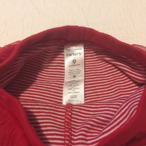 9m (6/$20) Tutu Leggings Red Pinstripe - Picture 10 of 10